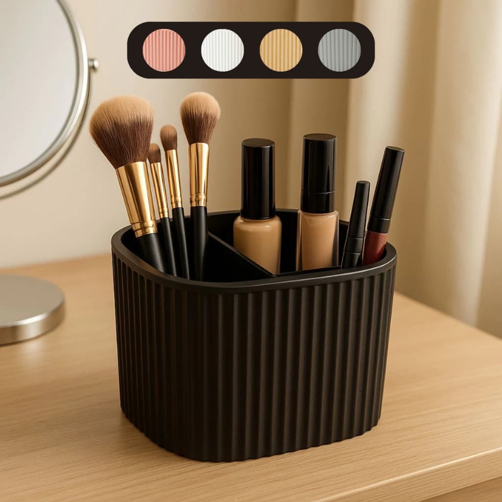 Organizador Multiuso Porta Escova Pente Cabelo Maquiagem Banheiro Dente Escritório Caneta Decorativo