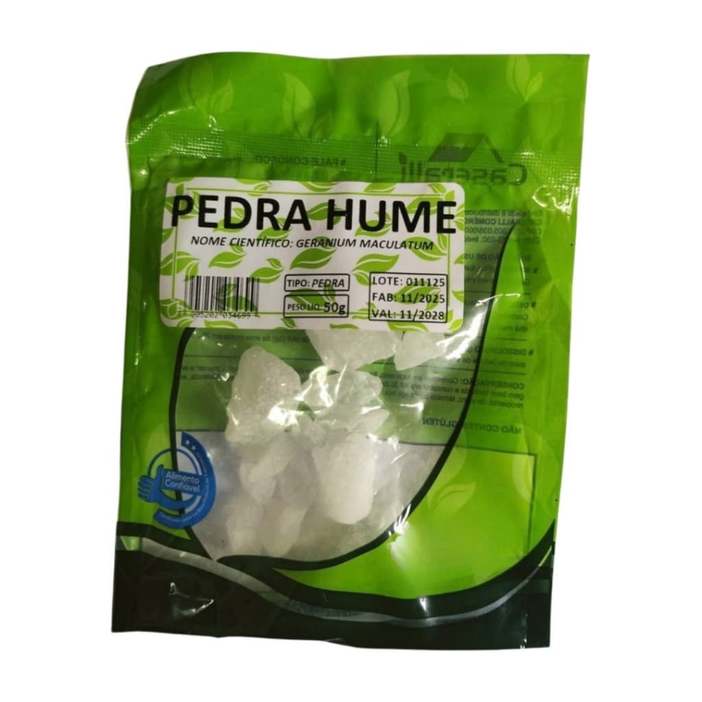Pedra Hume Natural 50g Desodorante Natural Pós Barba Antisséptico - Produto Premium