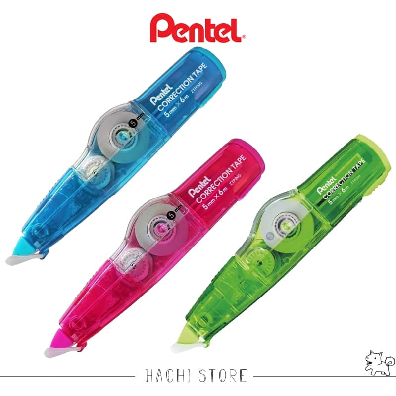 Corretivo em fita com refil 5x6mm - Pentel - ZTP205R
