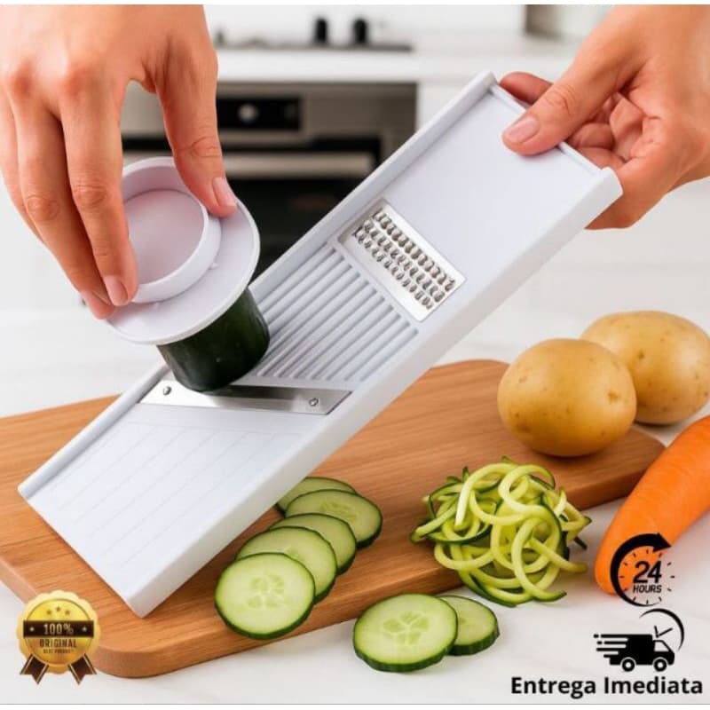 Ralador Fatiador Cortador de Verduras Legumes Frutas Batatas Saladas
