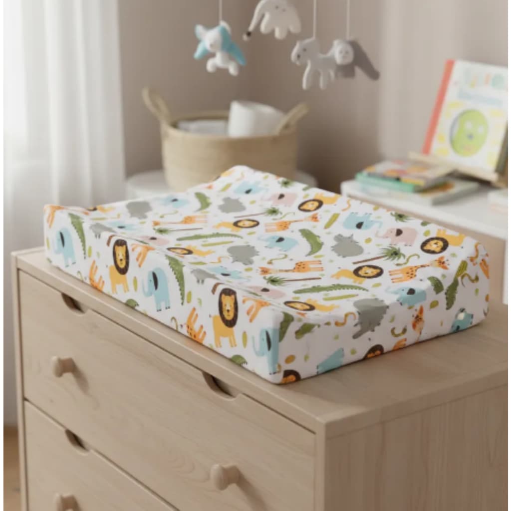 Trocador de Fraldas Anatômico Impermeável de Cômoda e Berço Menino Menina Bebê 01 Peça