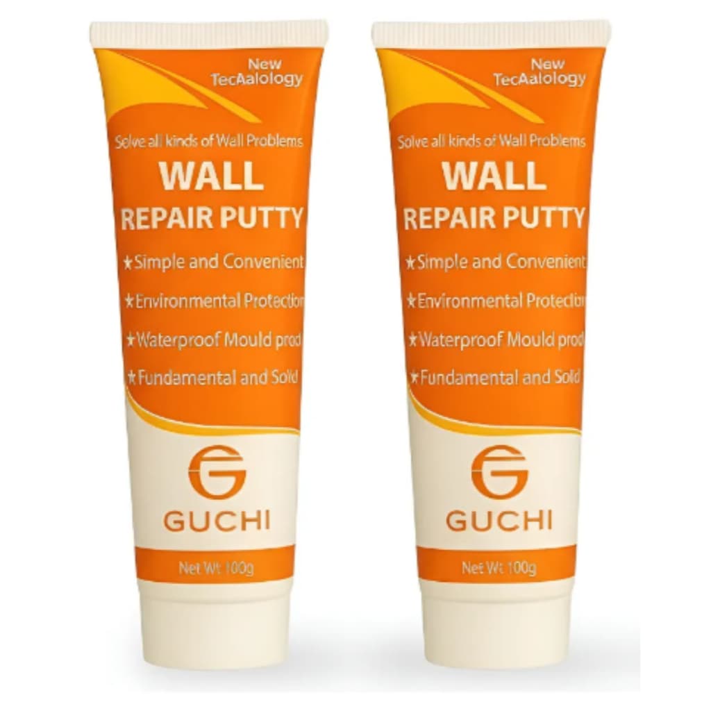 Kit Massa Reparadora de Parede Tapa Buracos e Furos de Parede Creme Mágico 250g Secagem Rápida Pasta
