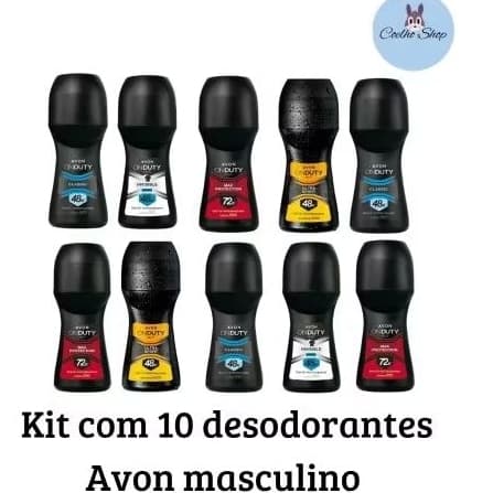 kit 10 Desodorante roll-on sortidos Avon Original Masculino