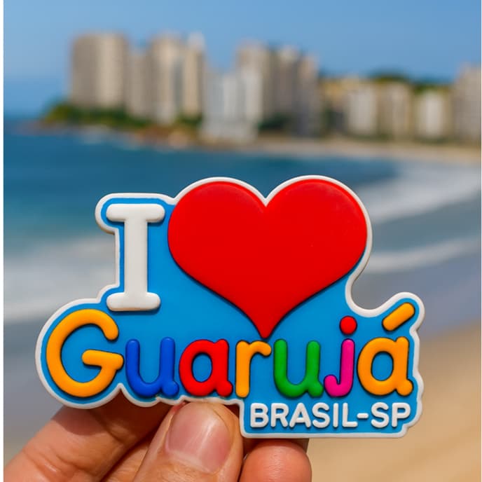 Imã de Geladeira Guarujá-SP – Lembrança praia de Guarujá