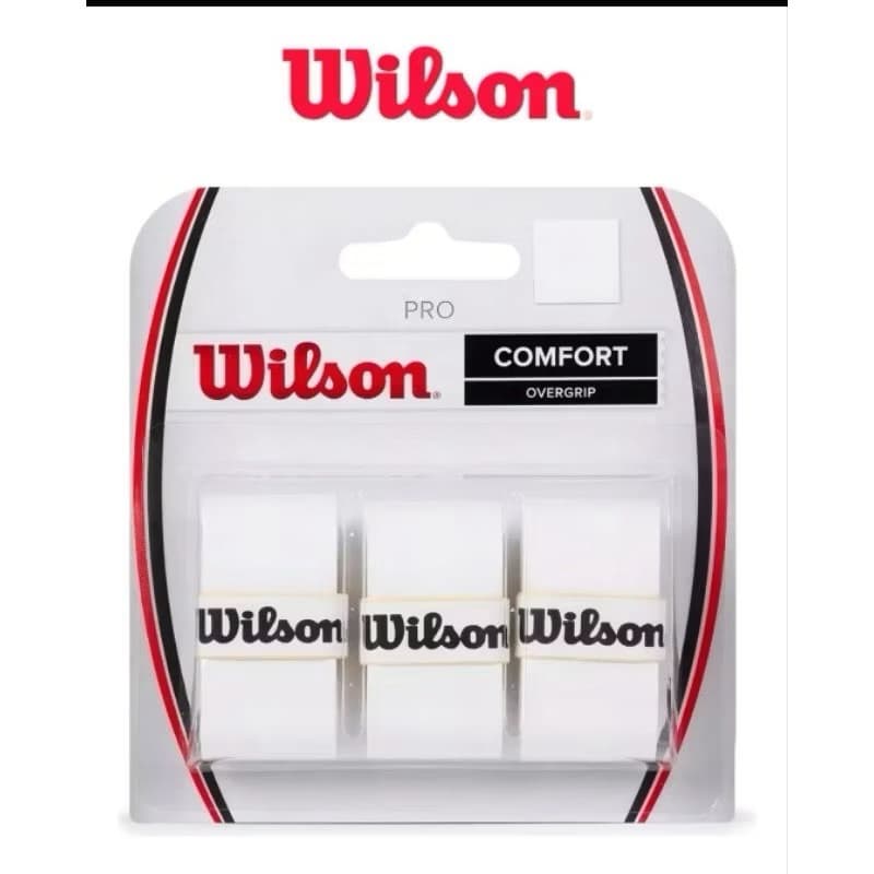 Overgrip Wilson - Confort Pro - C/ 3 Unidades Branco Para Beach Tennis PadelPickleball