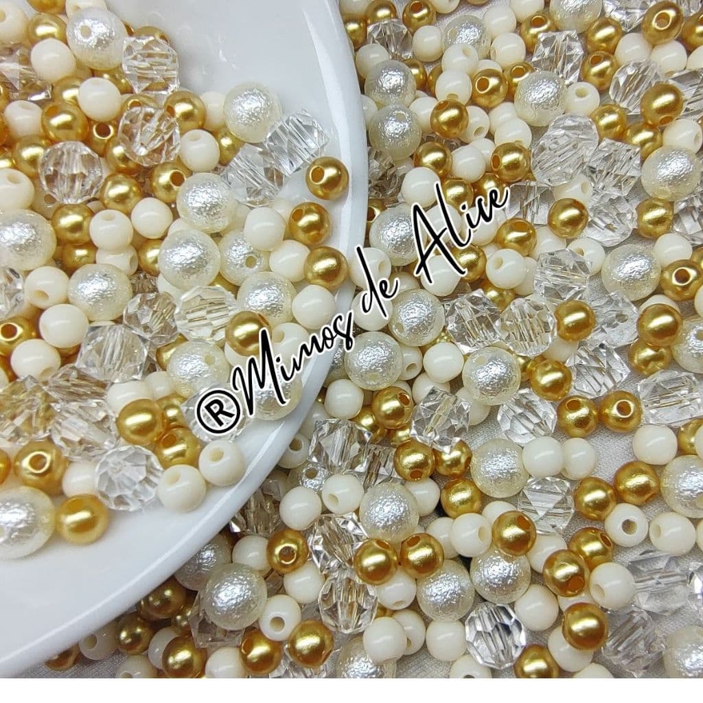 Blend Mix Perola Miçanga Leitosa Cristais Pedraria para brincos artesanatos Colares bijuterias Diy