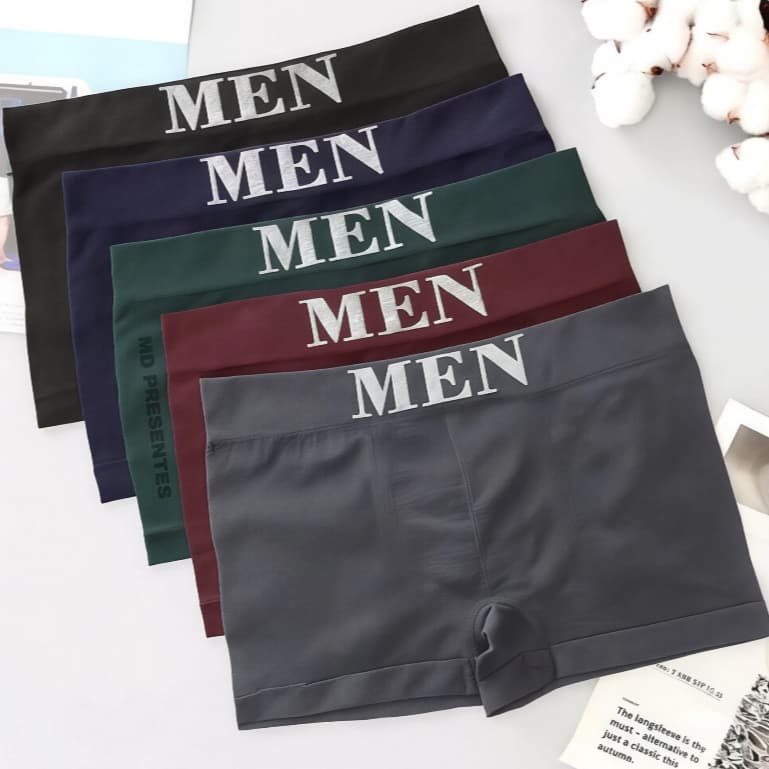 Kit Com Até 12 Cuecas Boxer Microfibra Adulto Sem Costura Respirável