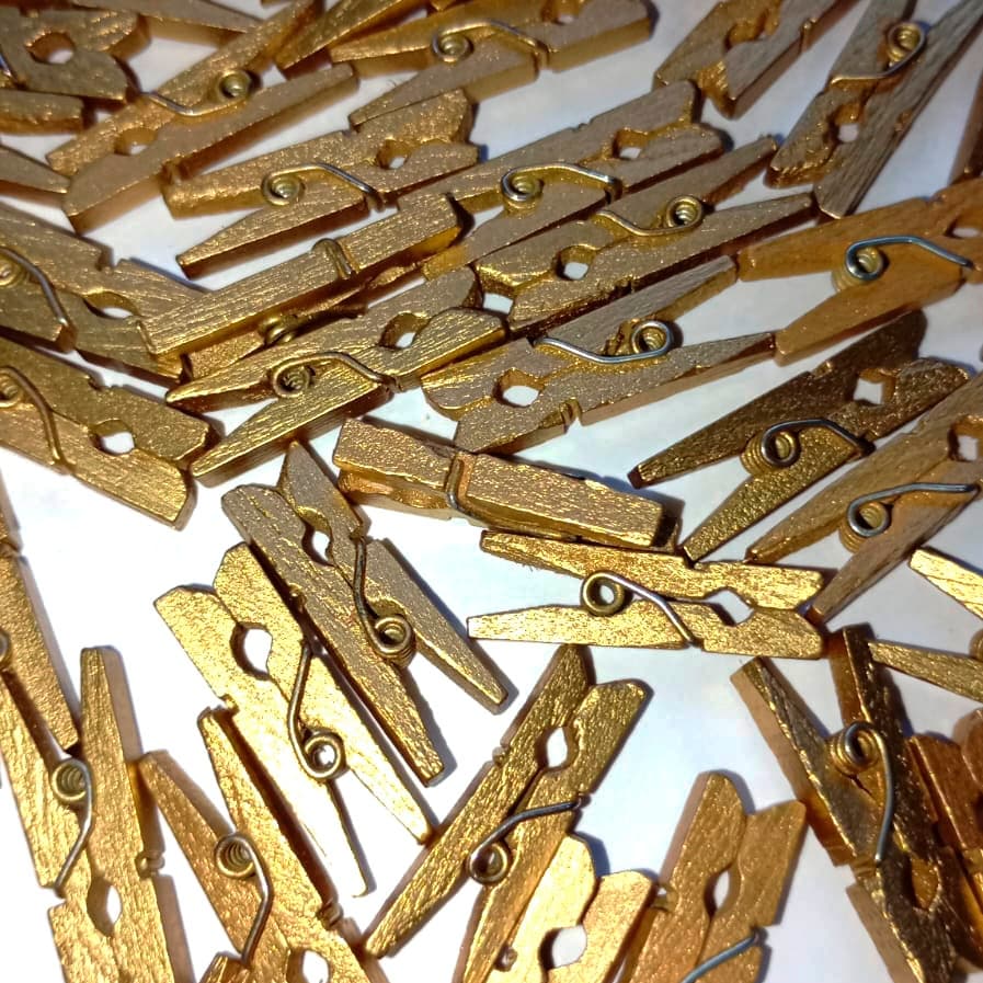 Mini prendedores de papel para fotos e tags