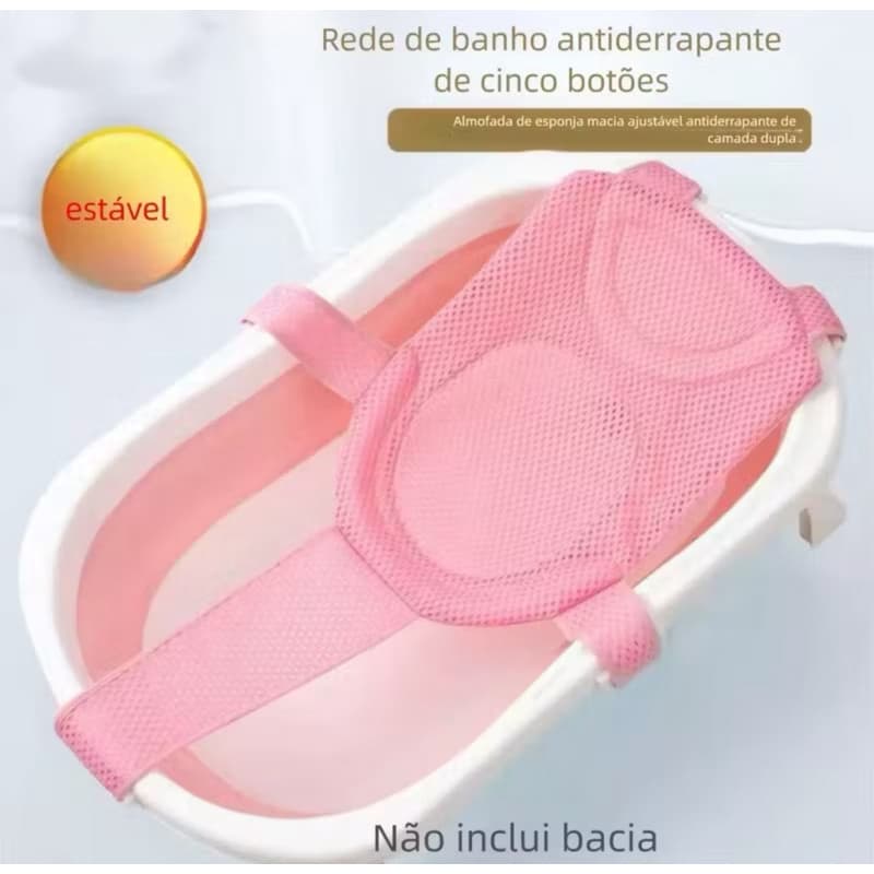Rede De Proteção Para Banheira Bebê Redutora Suporte para Banho--3807