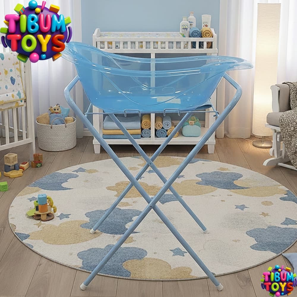 Banheira Com Suporte Desmontável Prático Super Compacto Bebe