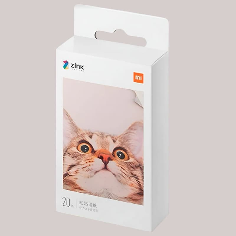 papel fotográfico Xiaomi para mini imprimir 20 unidades