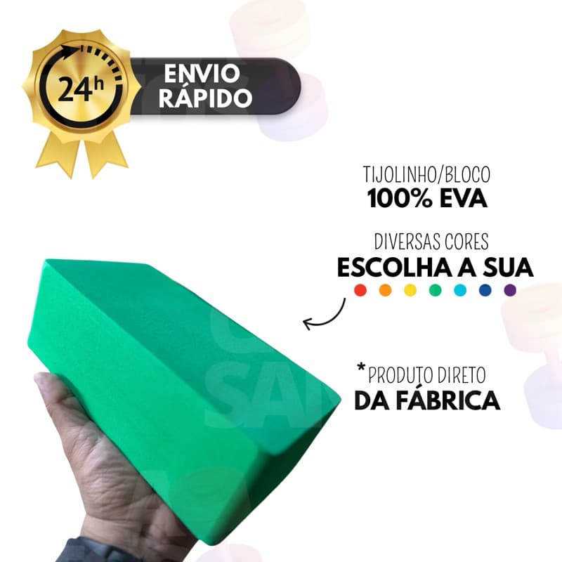 Bloco de Yoga/Pilates/Fisioterapia Alongamento Alta Densidade