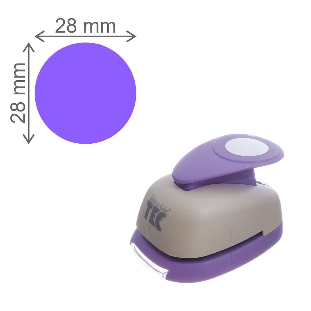 Furador Scrapbook Gigante Para Papel Circulo Liso 2,8cm - Toke e Crie