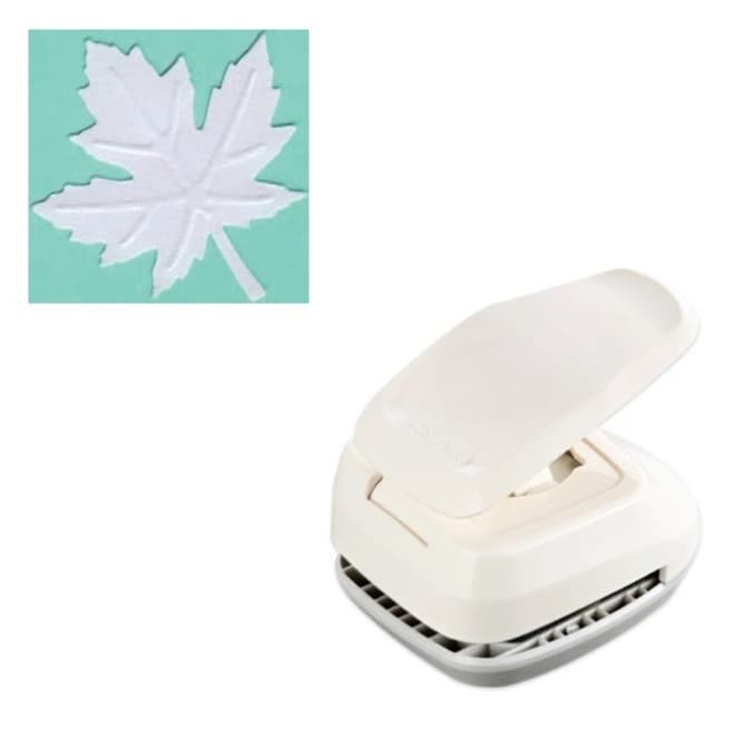 Furador Scrapbook Gigante Com Relevo Folha De Outono 3,2cm