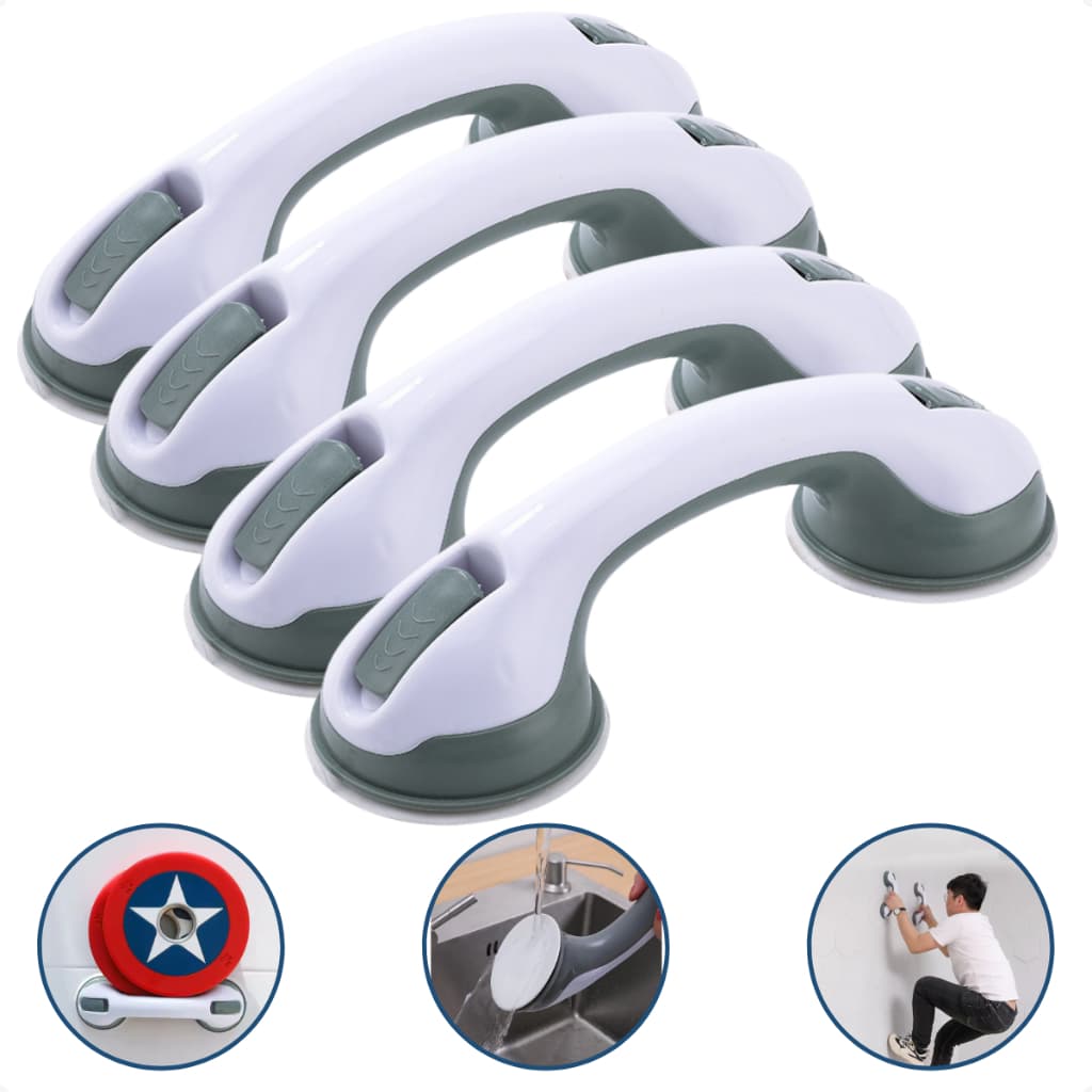 Barras Fixa Ventosa 1 2 e 4 un Banheiro Apoio Portátil Idosos Deficientes Corrimão Suporte Segurança Mobilidade Reduzida