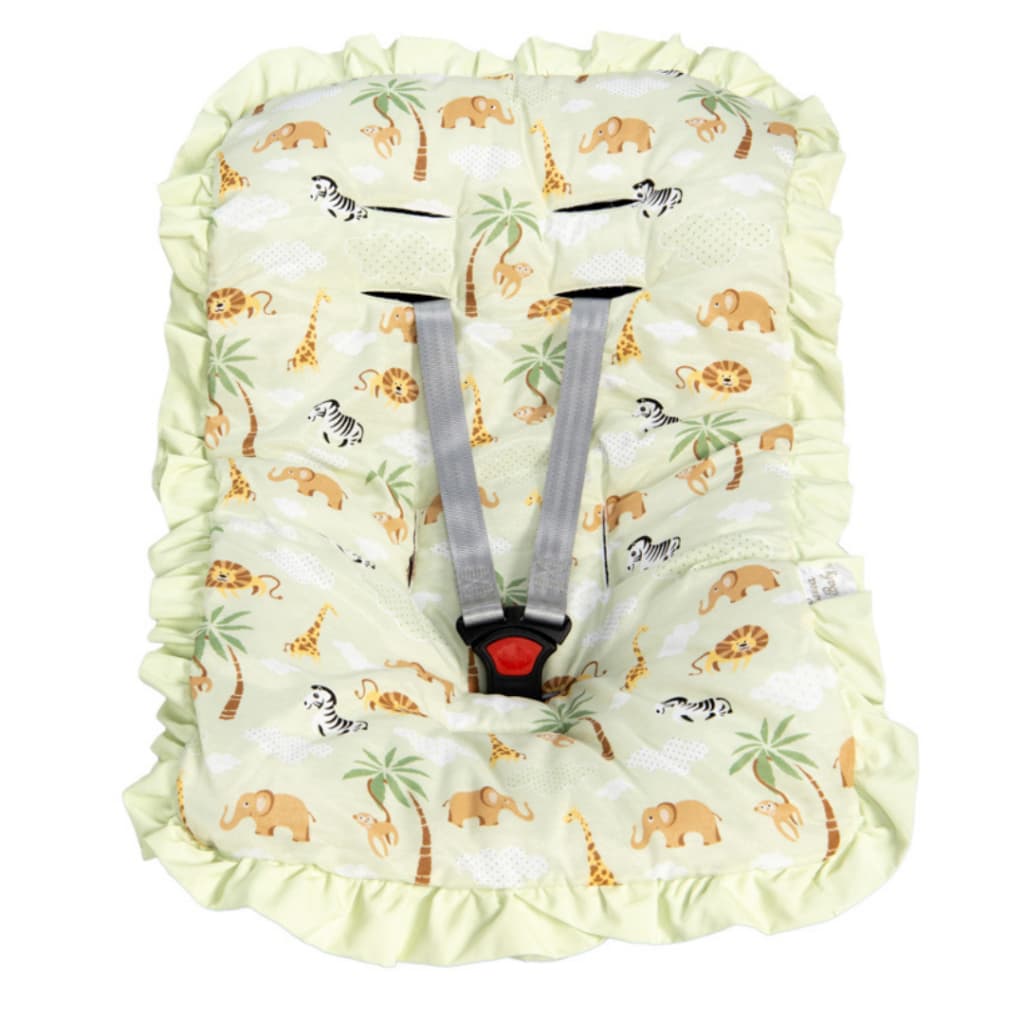 Capa de Bebê Conforto Acolchoada Macia com Elástico 100% Algodão Estampada Galzerano Safety Cosco Burigoto