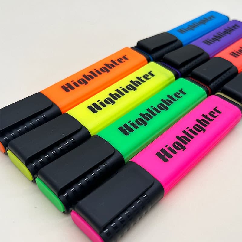 Kit 4/6 Cores Marca Texto Alta Qualidade Nao Transborda Caderno Estudante Presente