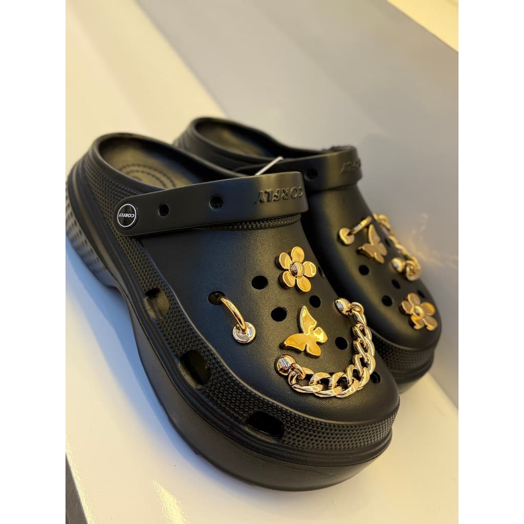 Sandalia Chinelo CANO ALTO de Borracha Confortável estilo Casual Alto AW1985 LING