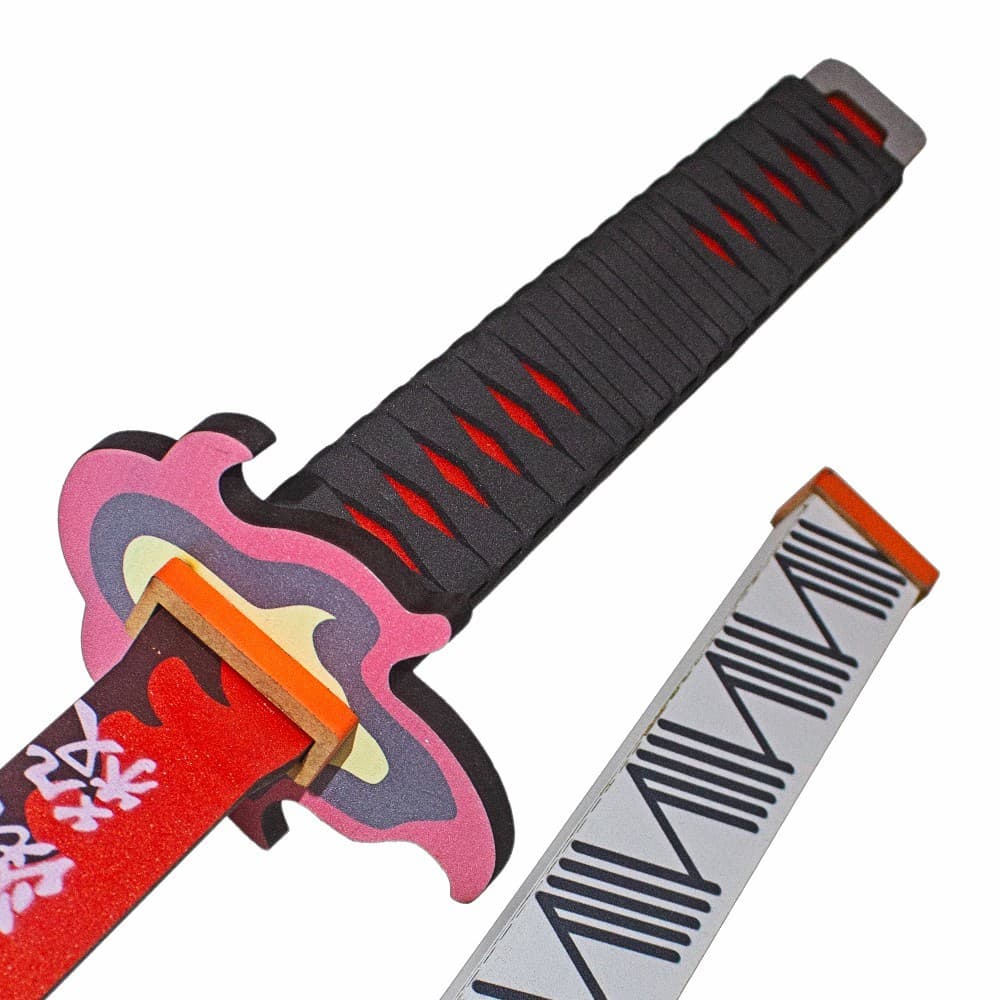 Espada - Katana Demon Slayer / Kimetsu no Yaiba Rengoku em Madeira