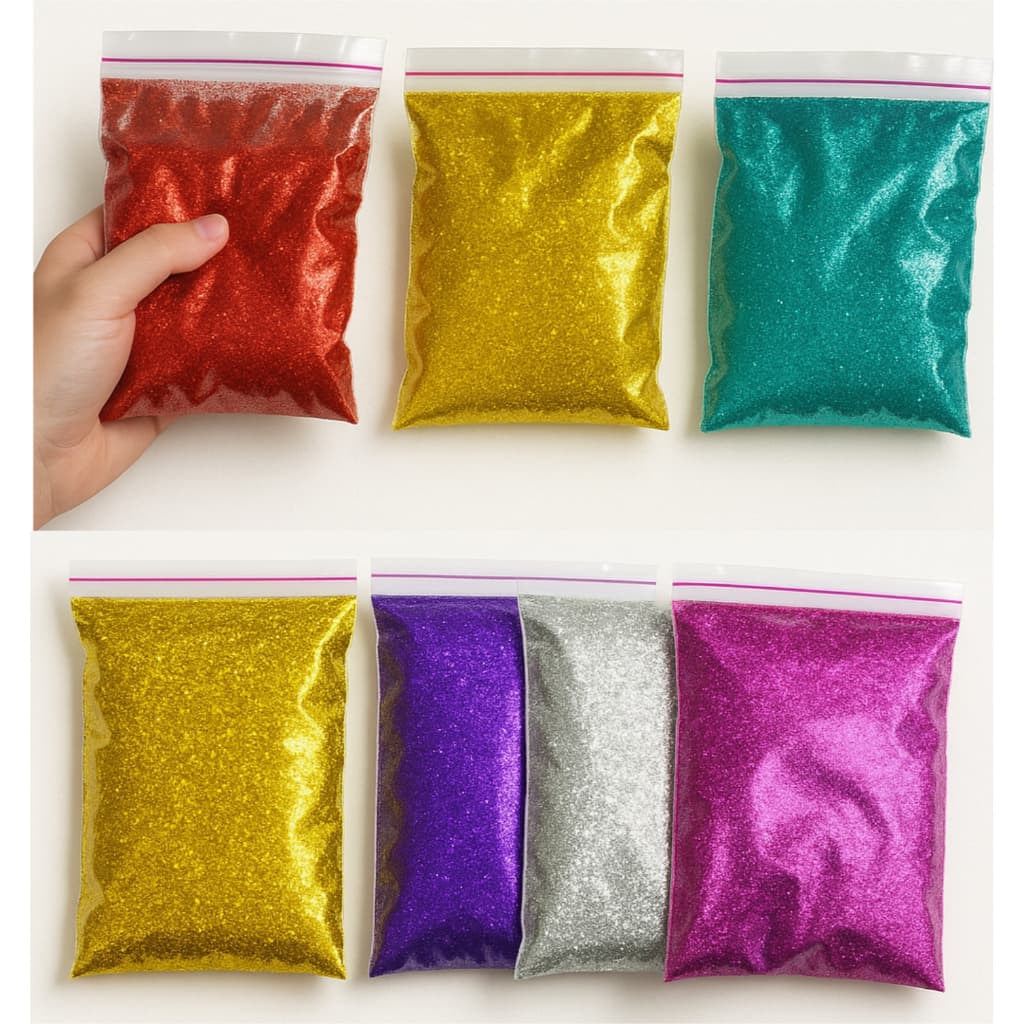 Glitter Purpurina em Pó para Unhas Parede 200g/500g Maquiagem Artesanatos Super Flocado - PROMOÇÃO