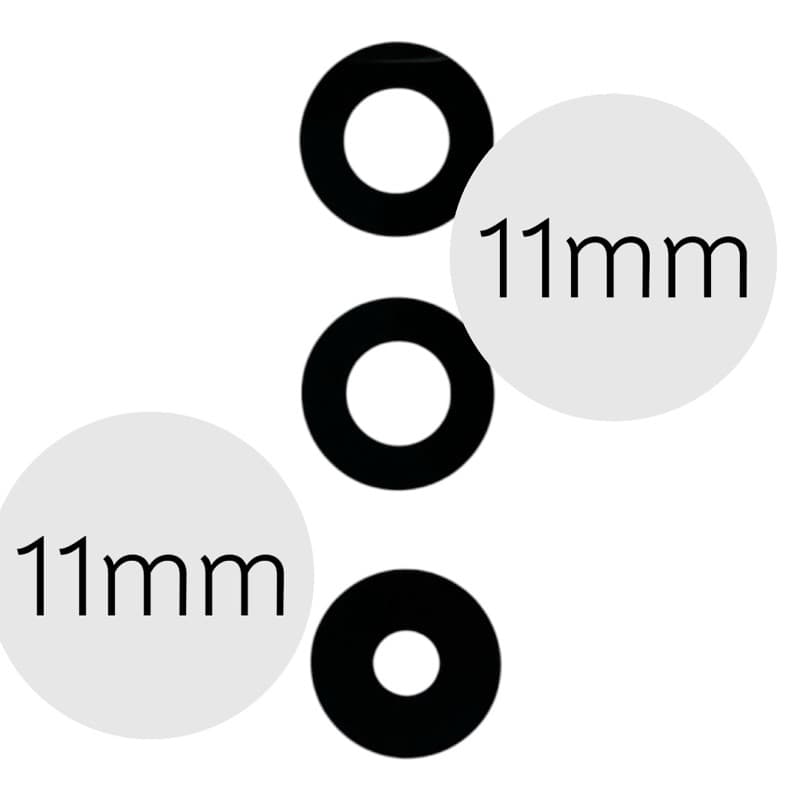 Lente Da Câmera Vidro Para Galaxy S24 Fe / S24fe Sm-s721b(3 lente )(2 fino 1groso)(11mm)