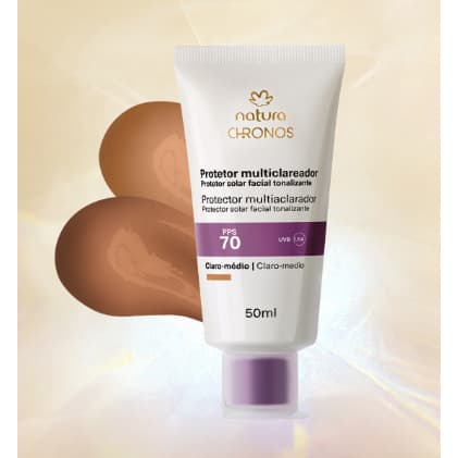 Protetor Solar Clareador Natura Chronos  FPS 70  Produto 50ml novo e original
