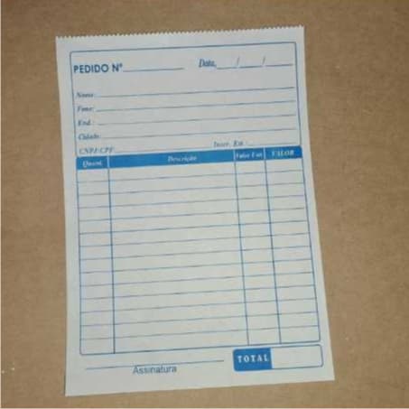 20 Blocos Para Pedidos/Bloco de Controle de Vendas/Roupas/Cosméticos/Lojas em geral