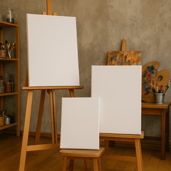 Tela de Pintura Varios Tamanhos Algodão Guache Óleo Acrílica Artesanato Escolar 20x20 30x30 10x15..