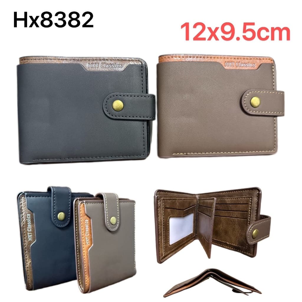 Carteira Masculiena Pequna Porta Cartões de Couro Sintético 8382