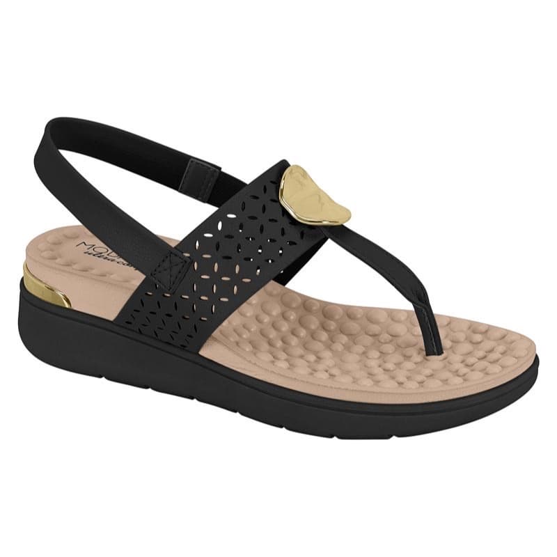Sandalia Feminina Floater Modare Ortopedica Calce Facil Antiderrapante Original 7151.140