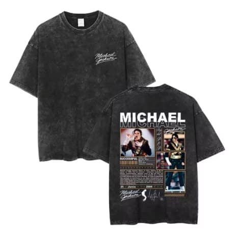 Camisa Unissex Michael Jackson – Perfeita para Fãs do Pop Mundial