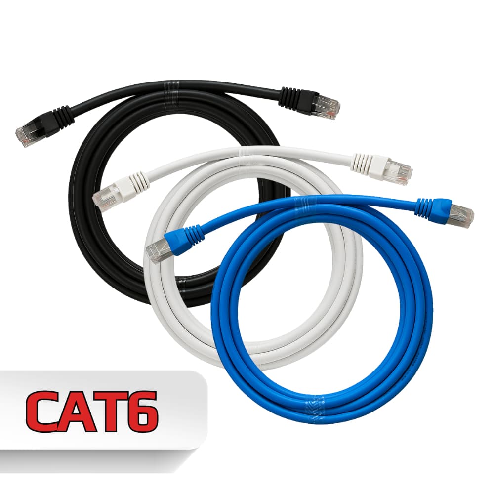 Cabo de Rede Cat6 Com Conector Blindado Alta Velocidade 2 a 15 Metros 1Gbps