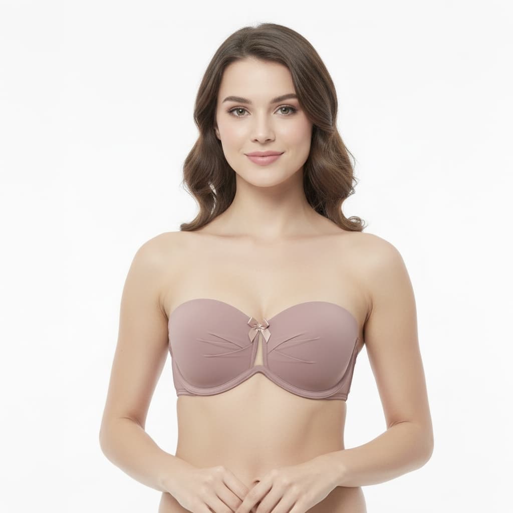 Sutiã Tomara Que Caia Bojo Aro Sustentação Sem Alças Alças Removíveis Poliamida Premium