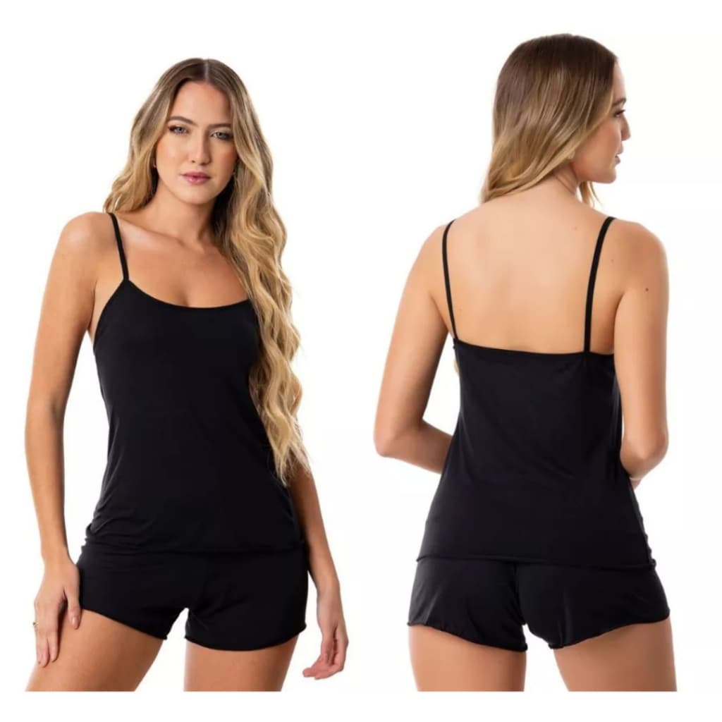 shortdoll – Conjunto Pijama Feminino Liso e Super Fresquinho. Cores diversasshort doll juvenil