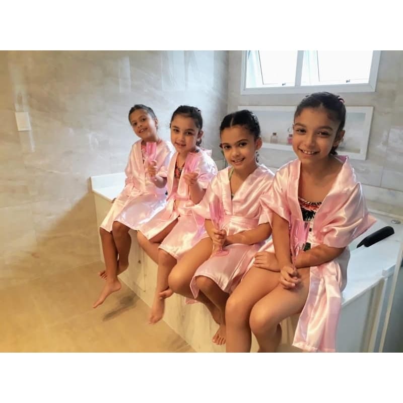 KIT DE 10 ROBES EM CETIM SEM BORDADO