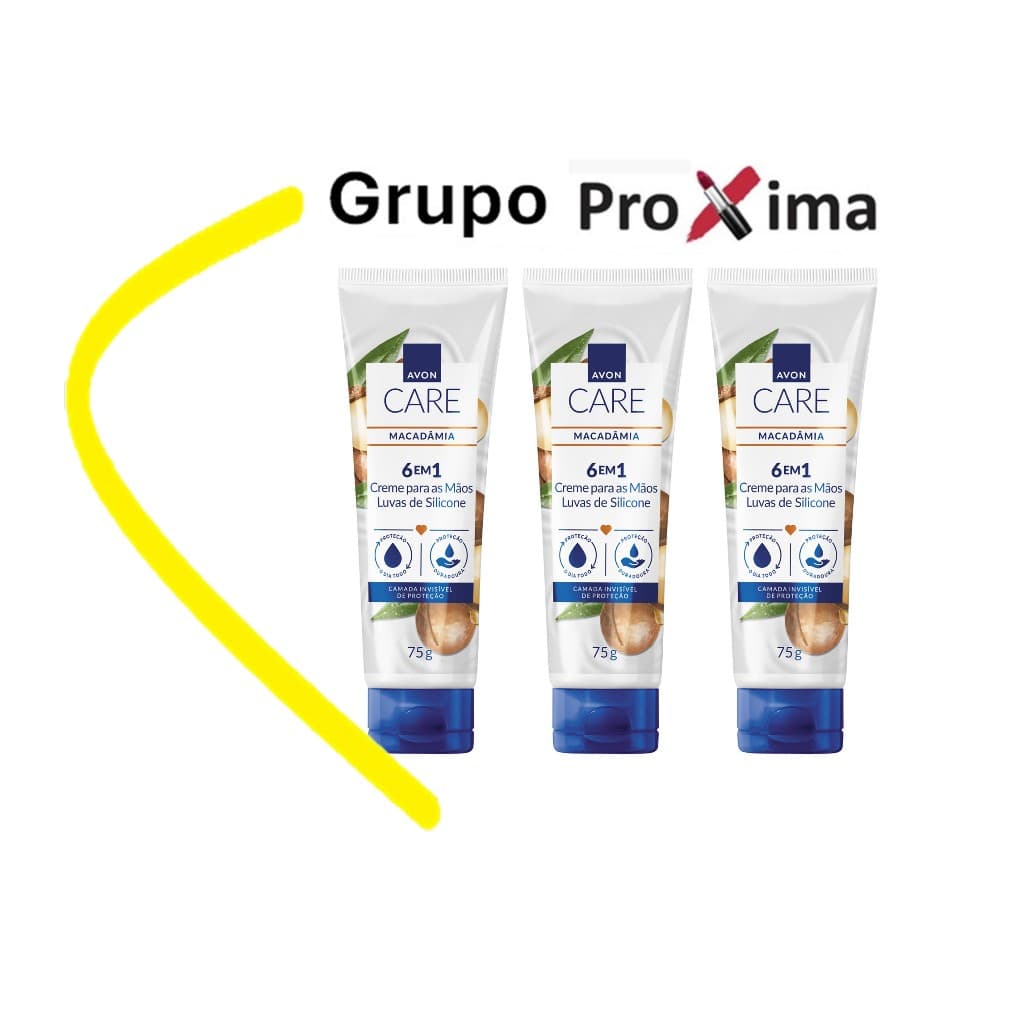 Kit Luvas de Silicone Avon Care Para as Mãos 75 g cada