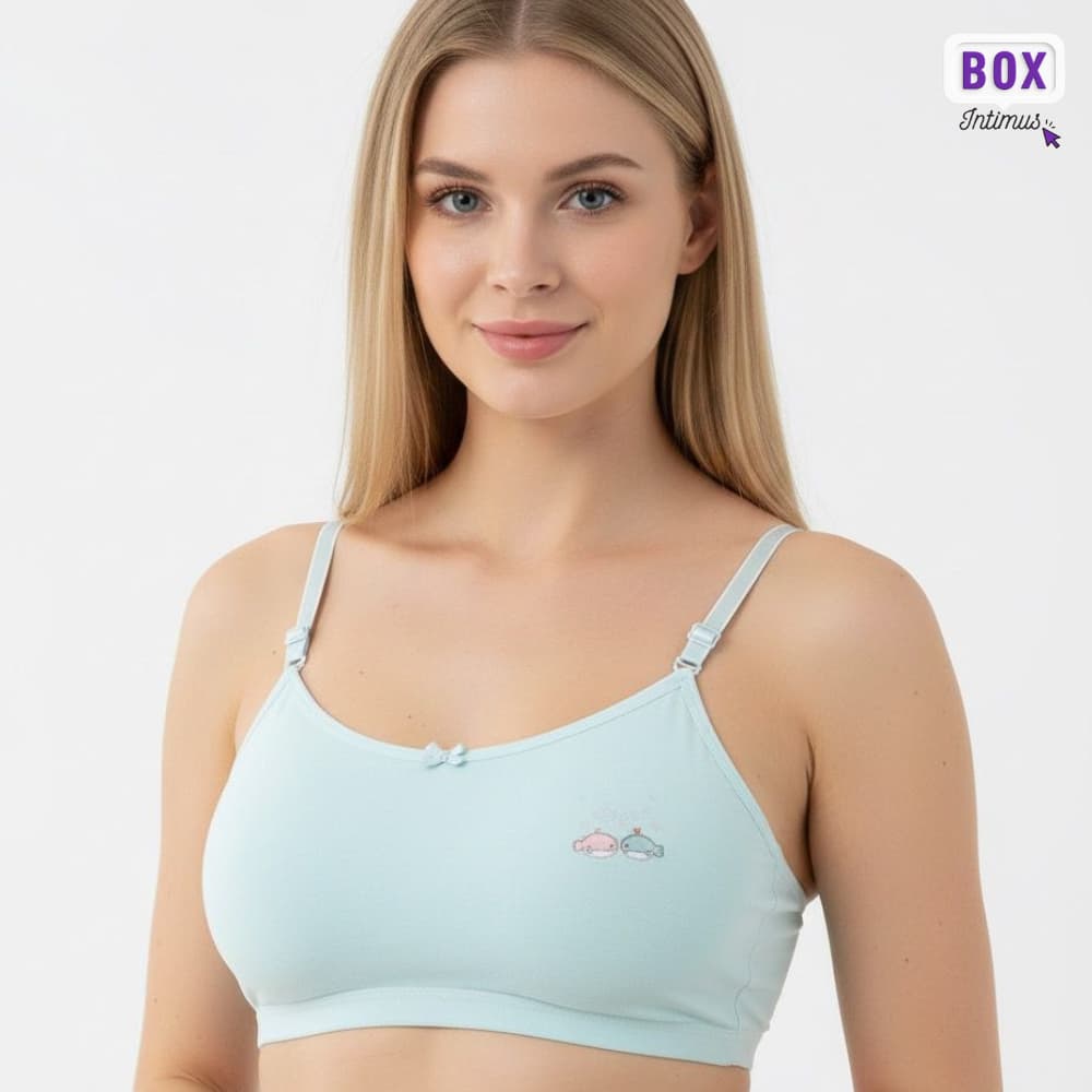 Tops Sutiãs Infantil/Juvenil 10–16 Anos, Bojo Delicado – Alças Finas Confortável.