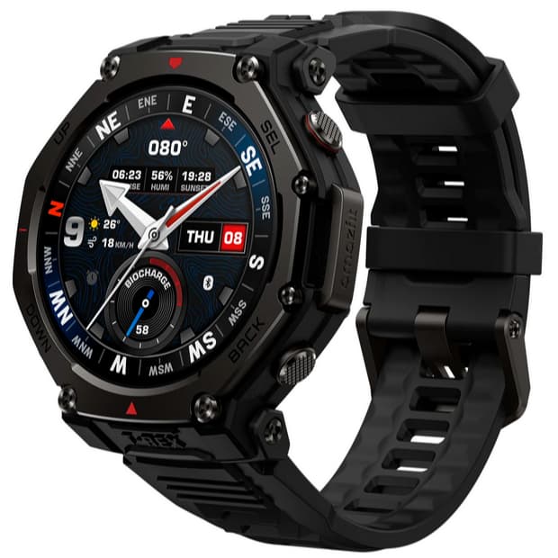 ORIGINAL Relógio Smartwatch Amazfit T-rex 3 Pro 48mm A2444  - Tactical Black Preto
