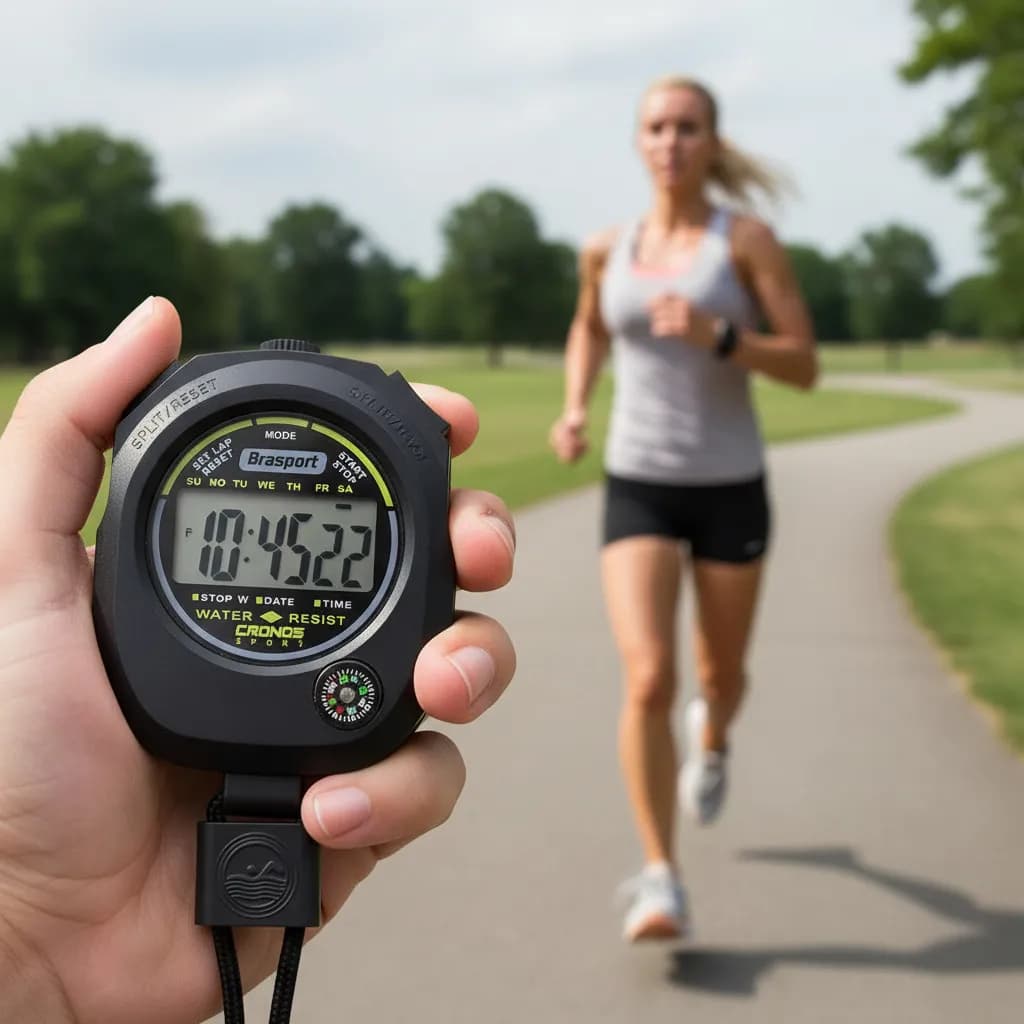 Cronômetro Progressivo De Mão Digital Alarme Hora Com Corda Temporizador Esporte Esportivo Relógio