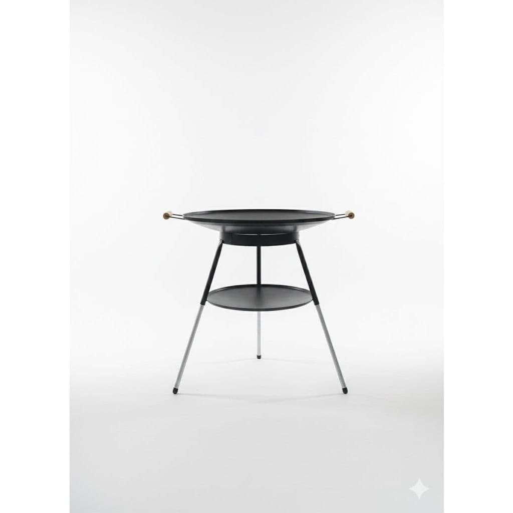 Fogão a Lenha Portátil Tipo Lareira COM TACHO 58CM – Ideal para Cozinha Caipira, Camping e Churrasco