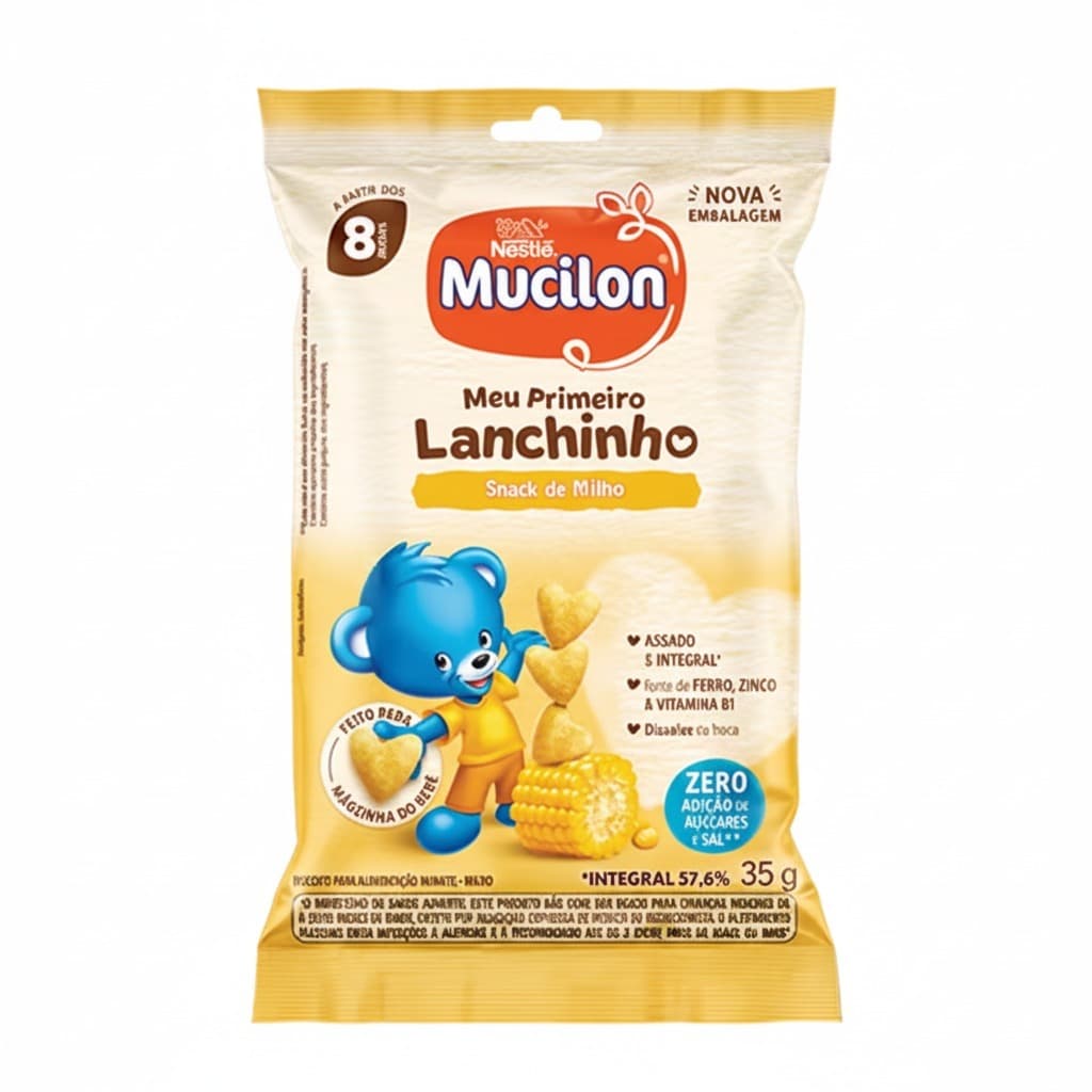 Mucilon Meu Primeiro Lanchinho Sabor Milho Tradicional 35gr