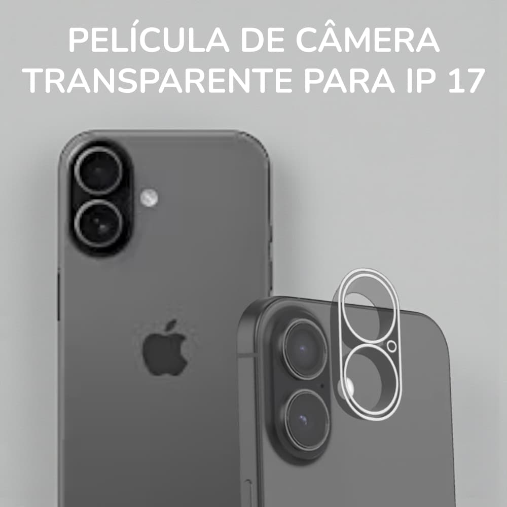 Protetora De Câmera Transparente Para Ip 17