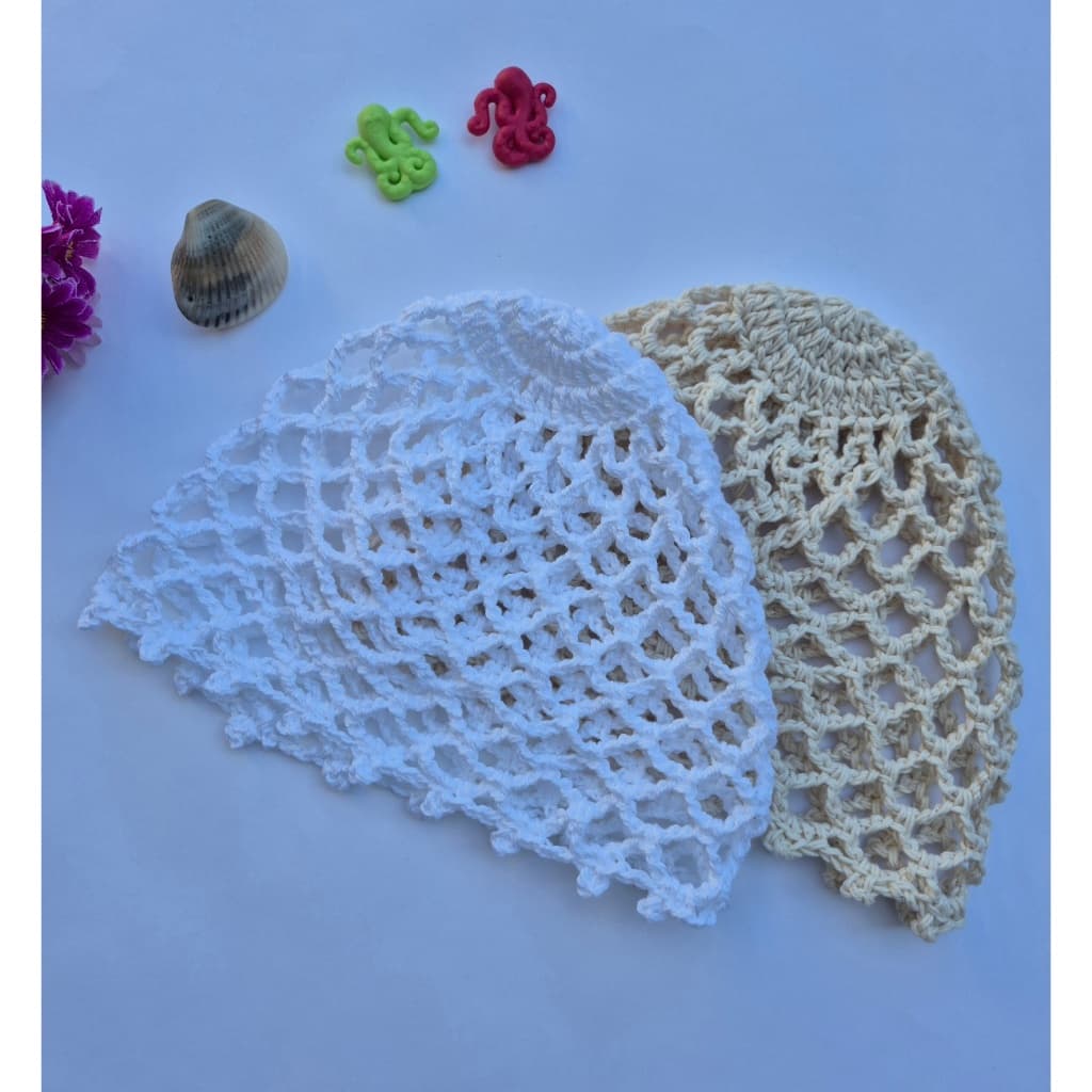 Headpiece de Crochê  Look Praia Verão acessório toca Boho Vintage
