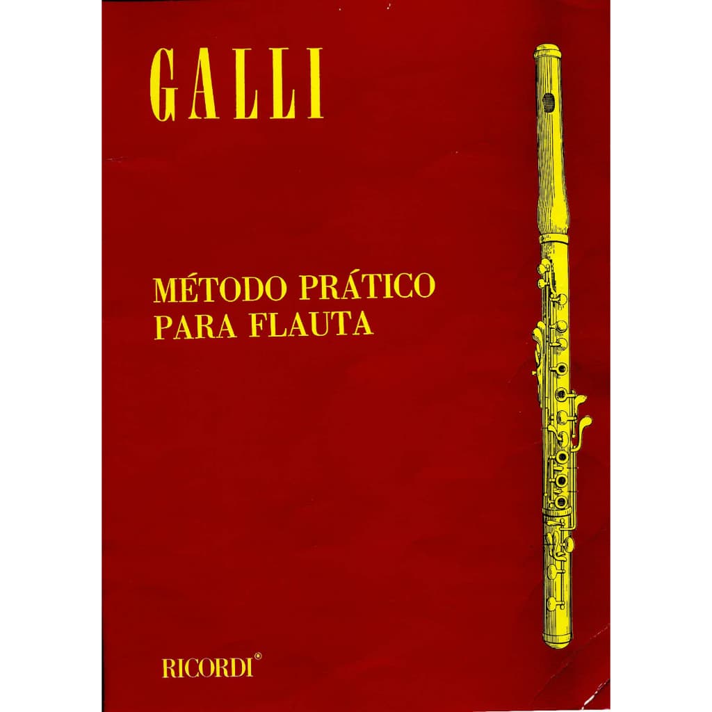 MÉTODO PARA FLAUTA TRANSVERSAL -GALLI Impresso e Encadernado