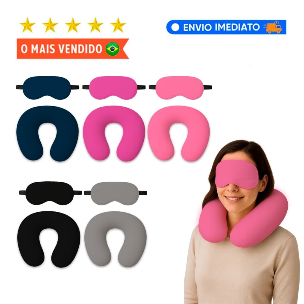 Almofada De Pescoço travesseiro De Viagem confortável e macio top almofada de pescoço
