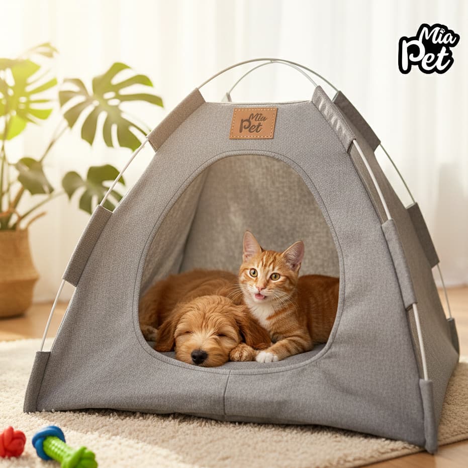 Cabana Cama Barraca Tenda Toca Pet Para Cães Cachorros e Gatos