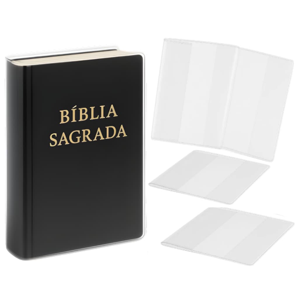 KIT 2 Capas de bíblia transparente - Leia a descrição