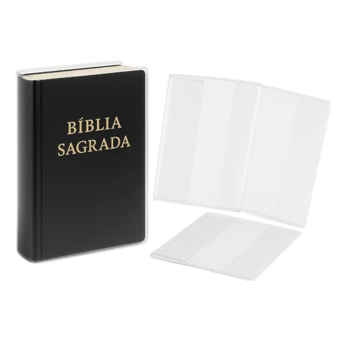 Capa de bíblia transparente grossa, escolha sua capa após a compra - Leia a descrição