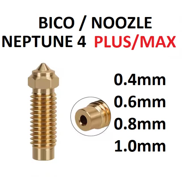 Bico Noozle Neptune 4 plus e max 0.4mm 0.6mm 0.8mm 1.0mm