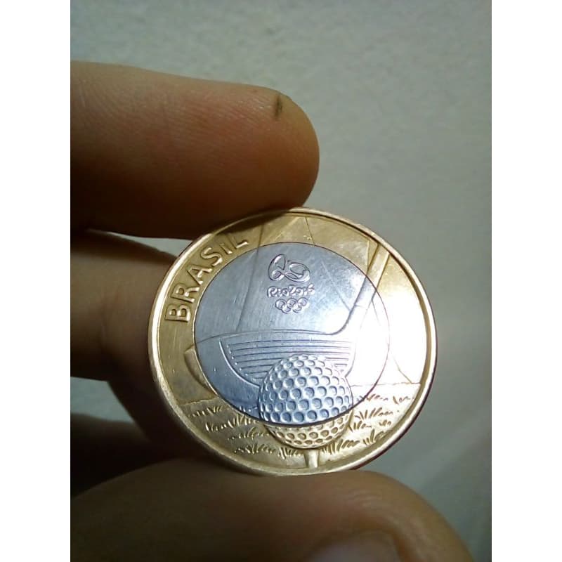 Coleção Olimpiadas Rio 2016 Golf Rara Nova Flor de Cunho